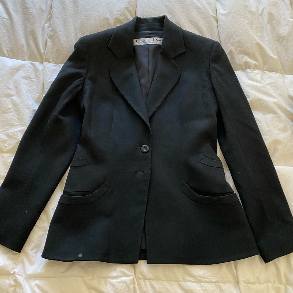 Dior black blazer. Size 38